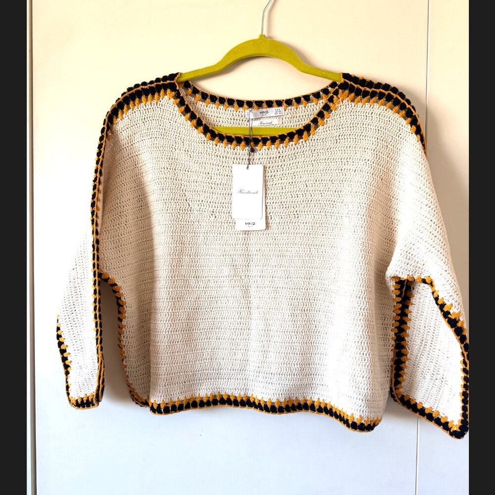 NWT Mango Crochet Bali Top // Sz S